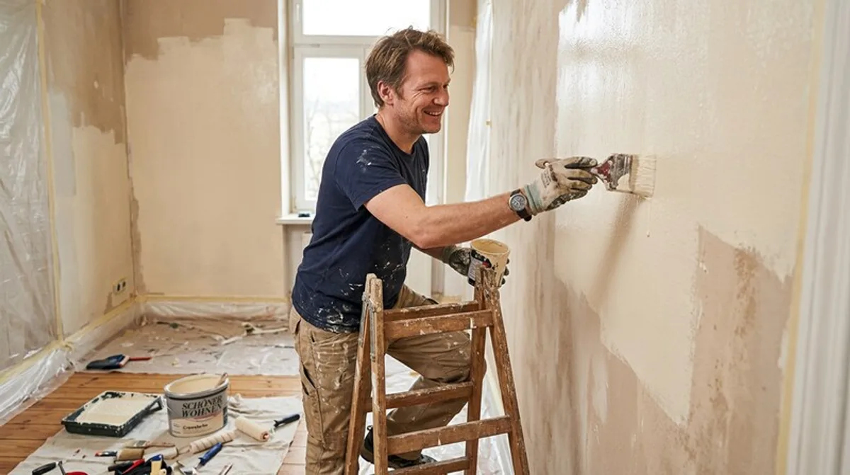 farbe, streichen, wand, renovierung, farbe streichen, streichen wand, wand renovierung