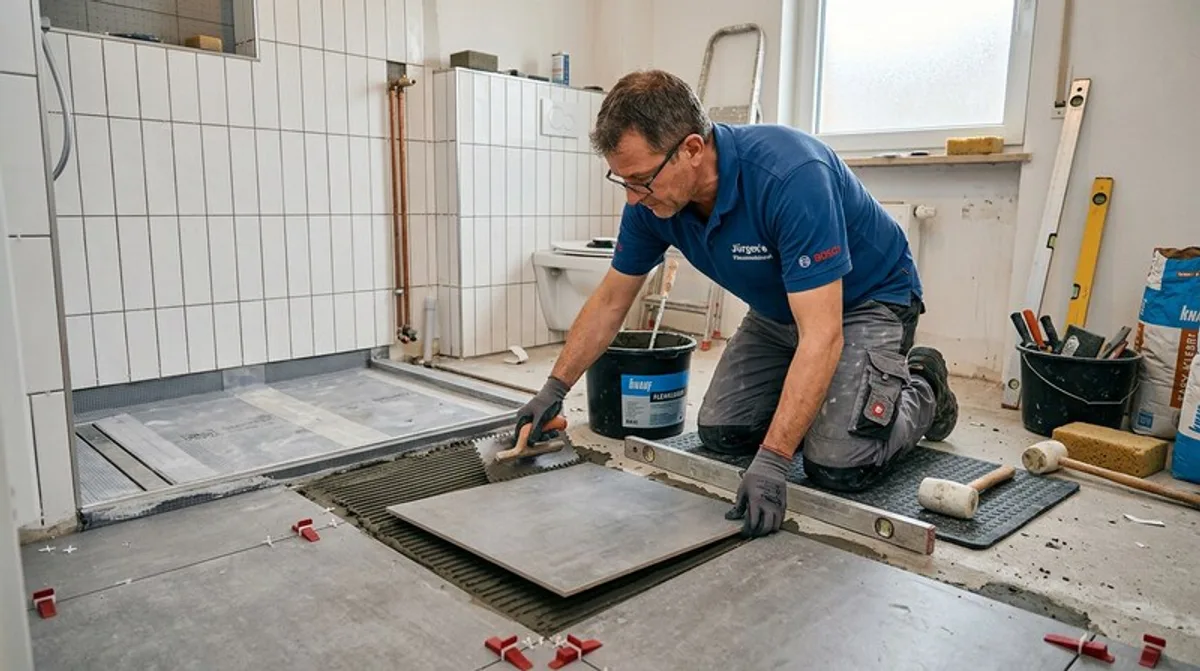 Fliesen legen im Bad: Kosten, Tipps & Handwerker finden