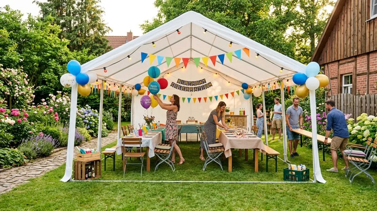 Partyzelte im Garten: Deals & Tipps für deine Feier