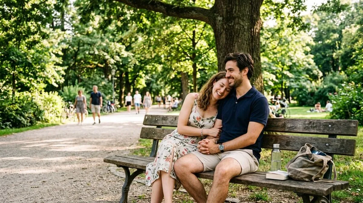 Sommerromantik: Die schönsten Stadtpark-Bänke für Paare