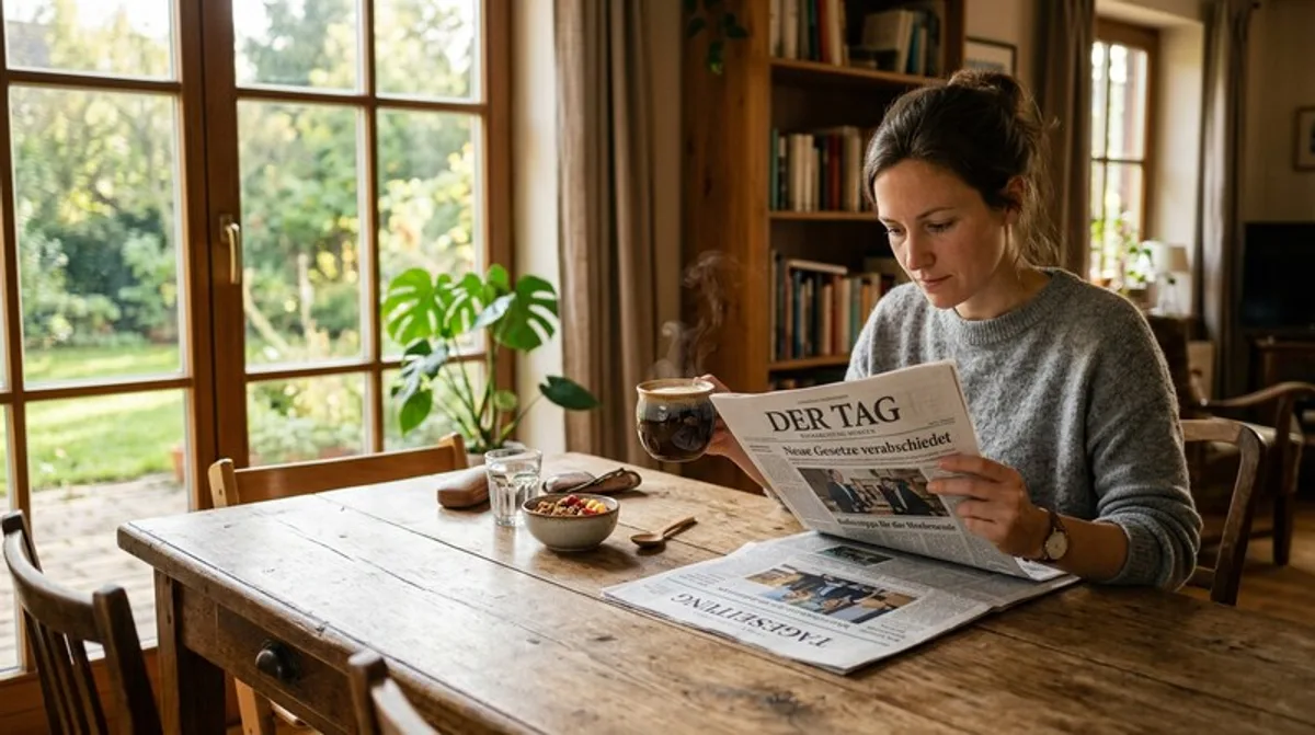 tageszeitung, morgen, kaffee, lesen, tageszeitung morgen, morgen kaffee, kaffee lesen